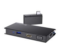 Jooehyer Portable Multiport USB3.0 Docking Station for Laptops¨C1080P -Compatible Travel Adapter with 4K HD USB VGA Ports