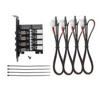 Jooehyer Power Saving PCI Expansion Card with Cable Enhances PC Performance Dual Channel Hard Drive Controller