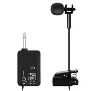 Jooehyer Professional for SAXOPHONE Wireless Microphone UHF Gooseneck Voice Recording Wireless Pickup Horn for Trumpet
