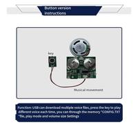 Jooehyer Recordable Sound Module Button Control Sound Chip 8M MP3 WAV Music Voice Player Programmable Board with Speaker for DIY Easy Install Easy to Use