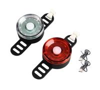 Jooehyer Red & White Cycling Lights Rechargeable Bike Light Set UBS Rechargeable Bicycle Taillight High Visibility Safety Gear for Night Riding