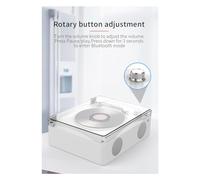 Jooehyer Retro CD Player Bluetooth 5.0 Rechargeable Built-in Speaker Portable Music Player USB HiFi Player with Infrared Remote Easy Install A