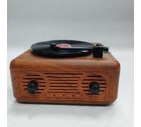 Jooehyer Retro Speaker Portable Bluetooth Speaker Subwoofer Sound Box for Office Outdoor Home Player Wood Grain Color Easy Install Easy to Use