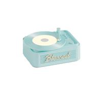Jooehyer Retro Vinyl Bluetooth Speaker with Alarms Clock Alarms Clock Small Record Player Portable Audio Home Smart Stereo B