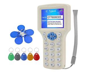 Jooehyer RFID NFC Smart Card Reader +5XCUID/T5577 Keychain RFID Duplicator 125K 13.56M IC/ID Key Writer RFID Replicator Programmer