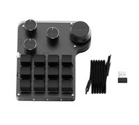 Jooehyer RGB Custom Keyboard Custom Knob Keyboard 12 Keys 4 Knobs RGB BT Mechanical Keyboar Gaming Keypad Mechanical Hotswap Macropad A