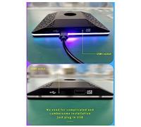 Jooehyer RGB Headphone Bracket Pick-Up Rhythm Atmosphere Light Multi-Function Bracket Game Headset Rack