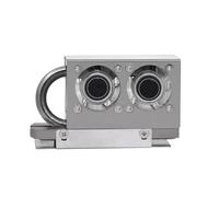 Jooehyer RGB M.2 Hard Disk Heat Dissipation Radiator Sink 3-Pin Connector HDD Cooler High Conductivity Heat Pipe RGB Cooling Fan Easy Install