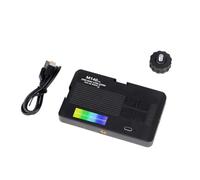 Jooehyer RGB Video Light Photography Fill Camera Lighting Panel CRI95+ 2700-6500K LCD Display Cold Shoe for Vlog DSLR