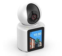 Jooehyer Smart Home Security Camera,One Click Call 2.4Inch Retina Screen Ip Cameras Night Vision Voice Intercom AI Smart Easy to Use