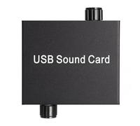 Jooehyer Sound Card USB for Laptop Earphone Microphone Support External 3.5mm Type C Charging Port Included