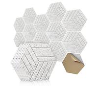 Jooehyer Sound Proof Panels Hexagon Self-Adhesive Hexagon Sound Proof Panels 12 Pcs Acoustic Panel, Sound Dampening Panel for Studio Office Home 4