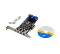 Jooehyer ST668 PCIe X4 NEC720201 4 Channel/8 Port USB3.0 Industrial Control Converter Card As Shown PCB