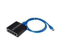 Jooehyer ST7491 RJ45 4-Port Gigabit Ethernet Adapter USB3.0 Interface RTL8153 for Gaming Network Card USB for LAN