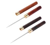Jooehyer Stainless Steel Ice Picks with Safety Cover 9-Inch Pick Tool for Breaking Ice Non-Slip Wooden Handle for Easy to Grip