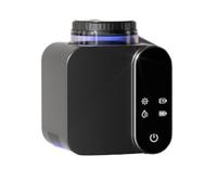 Jooehyer Toothbrush Sterilizer Punch-Free Wall Mount Automatic UVC Cleaning and Drying Function Solar Charging Toothbrush Holder A