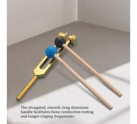 Jooehyer Tuning Fork, 7 Chakras+1 Soul Purpose Weighted Tuning Forks,Aluminum Alloy Instrument 126.22-141.27 Hz Etc.Golden