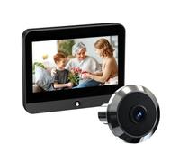 Jooehyer Tuya WiFi 2MP Mini Digital Peephole Eye Viewer PIR Motion Detection Doorbell Door Camera with 4.3 Inch Screen