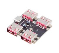 Jooehyer Type-C 4-Channel 40MB/S USB 2.0 Hub Splitter, USB-HUB Expansion Board Extender Module