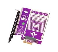 Jooehyer U. 2/U. 3 NVMe Expansion Card for PCIe 5.0 to U. 2 SSD Expansion Gen3 to SFF8639 128Gbps for PCIe 4.0/3.0/2.0