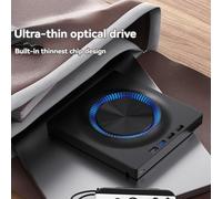 Jooehyer USB External Optical Drive Portable CD DVD Player Burner Expansion Card Desktop External Computer Notebook Recording