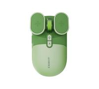 Jooehyer USB Rechargeable AI Voice Control Wireless Mouse Silent 2.4G/Bluetooth for Computer/Office Green