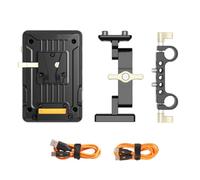 Jooehyer V-Mount Plate VP1 with PD 14.8V,15MM Rod Clamp, Standard V Battery V-Lock Plate Adapter for Video Cameras Videography