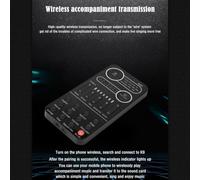 Jooehyer Voice Changer Live Sound Card 12 Electric Tones Microphone Live Broadcast Sound Card for MobilePhone Computer PC Accessories Parts
