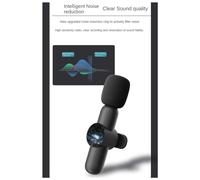 Jooehyer Wireless Lavalier Microphones Plug and Play Noise Reduction Auto Sync Lapel Mic Live Stream,Vloggers,Interview