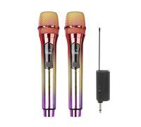 Jooehyer Wireless Microphone, Handheld Dynamic Microphone Wireless Mic System Set with Rechargeable Receiver C Easy Install Easy to Use