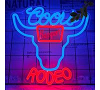 JooeTuu Beer Neon Sign Dimmable Western Rodeo Neon Light Signs for Wall Decor Cowboy Neon Sign for Man Cave Home Bar Beer Club Pub Bistro