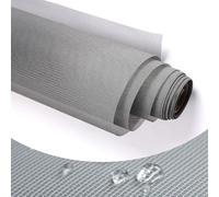 JOOFAN Window Screen Replacement, DIY Adjustable Encrypted Mesh Window Screens Net for Window Doors, Patio Entry Porch Screens Mesh, Curtain Net (Grey high-Density mesh, 155x295 cm)