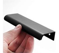 JOOJA 10 Pack Modern Style Finger Edge Pull Furniture DrawerHandles Hidden Cabinet Kitchen Drawer Handles Knobs, 120mm