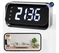 JOOKACE Hidden Camera in Clock - 4K S/py Camera with Audio, WiFi Nanny Cam with Night Vision, Motion Detection, Local&Cloud Storage, Remote View, Secret Indoor Camera for Home, Office