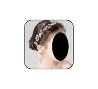 JOOKOCCI Bridal Hair Vine - Gold Wedding Headpiece with Crystal Rhinestones & Pearl Flowers, Adjustable Bridal Hair Accessories for Women(Wedding/Photoshoot/Party)
