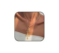 JOOKOCCI Cross Necklace for Women Gold Triple Pendant Vintage Statement Jewelry Crystal Rhinestones Glam Adjustable Neck Chain for Women