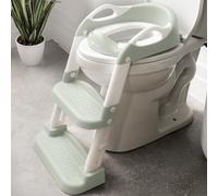 Jool Baby Potty Training Seat with 2 Step Ladder for Toddlers - Splash Guard, Adjustable Height (Sage)