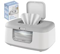 Jool Baby TinyBums Baby Wipe Warmer & Dispenser with LED Changing Light & On/Off Switch (Grey)