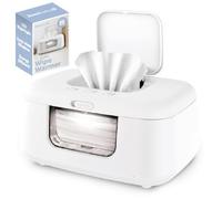 Jool Baby TinyBums Baby Wipe Warmer & Dispenser with LED Changing Light & On/Off Switch (White)