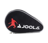 JOOLA 80505 Table Tennis Bat Cover Pocket Double Table Tennis Cover for 2 Water-Repellent Table Tennis Bags, Black/Red, 28 x 17 x 4 cm