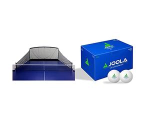 JOOLA iPong Carbon Fiber Table Tennis Ball Catch Net & Training Table Tennis Balls 120 Pack - 40mm Regulation Bulk Ping Pong Balls for Competition and Recreational Play