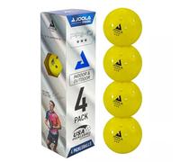 JOOLA Primo Pickleball Balls - 4 Pack of 3 Star Tournament Hybrid Indoor and Outdoor Pickleball Balls - USAPA Approved - Ideally Weighted and Precision Crafted 40 Hole Design Pickleball Official Size