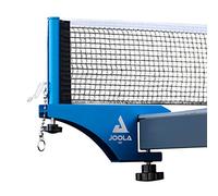 JOOLA Professional Grade WX Aluminum Indoor & Outdoor Table Tennis Net and Post Set - 72in Regulation Ping Pong Net - Reinforced Cotton Blend Net w/Adjustable Tensioning System, blue anodized