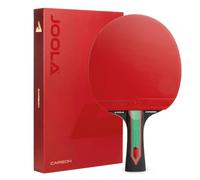 JOOLA Red Carbon Control - Balanced Table Tennis Bat with Carbon Layers & Vizon Rubber for Spin & Control