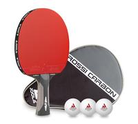 JOOLA Rosskopf Professional Table Tennis Bat Carbon ITTF Approved for Advanced Players Includes Case and 3 Balls