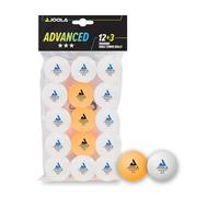 JOOLA Table Tennis/Ping Pong balls,Advanced Training,12+3pcs,White/Orange