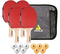 JOOLA Duo PRO Table Tennis Set Family with Carry Bag 4 Bats, 10 Balls, Original