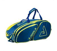 JOOLA Tour Elite Pickleball Bag - Backpack & Duffle Bag for Paddles & Pickleball Accessories - Thermal Insulated Pockets Hold 4+ Paddles - with Fence Hook(Navy/Yellow), 18583