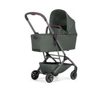 Joolz Aer2 Lightweight Travel Stroller Set with Ultra-Light Bassinet with One-Hand Quick Fold - Large UPF 50+ Canopy (Forest Green)