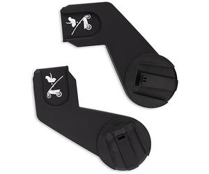 Joolz Geo³ Upper Car Seat Adapter Set - Seamless Travel System Connector for Joolz Geo3 Pushchair - Quick & Quiet Click-On Design - Compatible with Maxi-COSI Pebble 360 Pro² - Black
